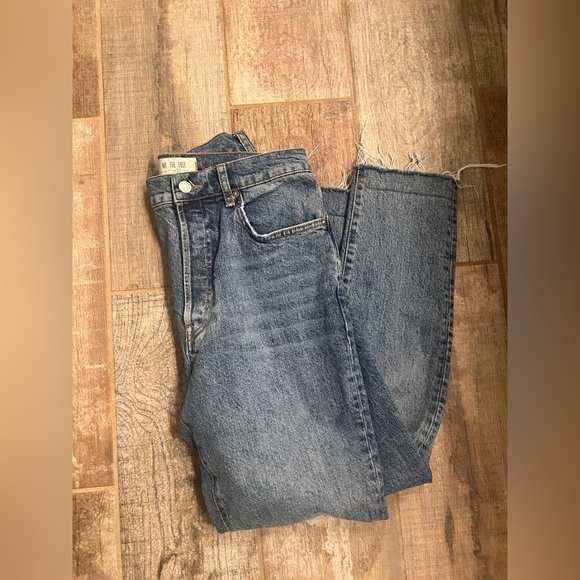 Free People We The Free Stella Skinny Jean Rip & Repair Raw Hem 29 - Picture 8 of 8